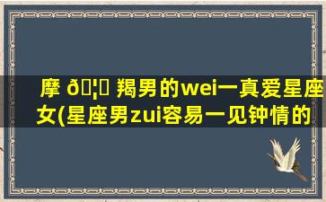 摩 🦋 羯男的wei一
真爱星座女(星座男zui
容易一见钟情的星座女)